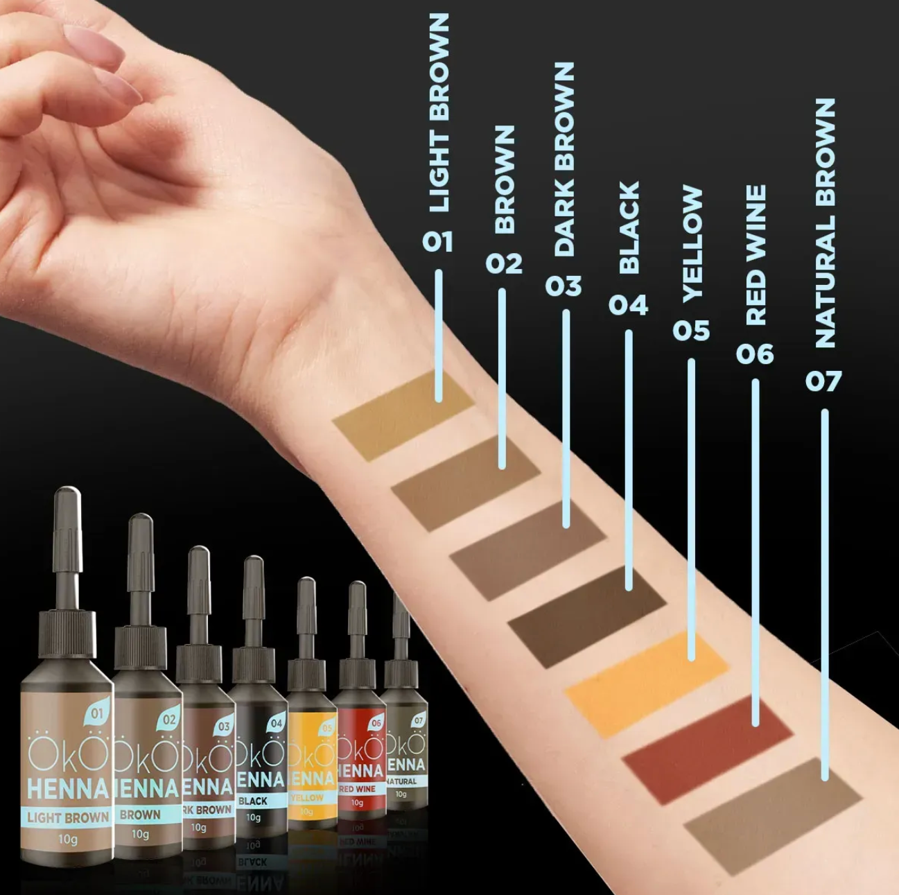 OKO Хна для брів Power Powder, 10 г